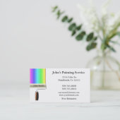 Rollpinsel - weiße Visitenkarte (Stehend Vorderseite)