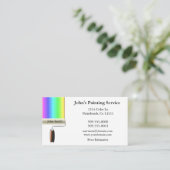 Rollpinsel - weiße Visitenkarte (Stehend Vorderseite)