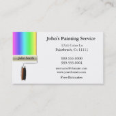 Rollpinsel - weiße Visitenkarte (Vorderseite)