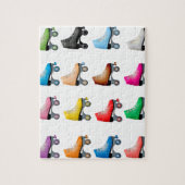 Rollrollen Skate Farbige Muster Retrorollen Puzzle (Vertikal)