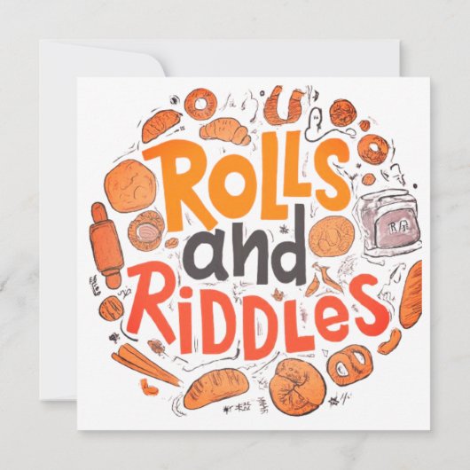 "Rolls and Riddles" Einladung (Rückseite)