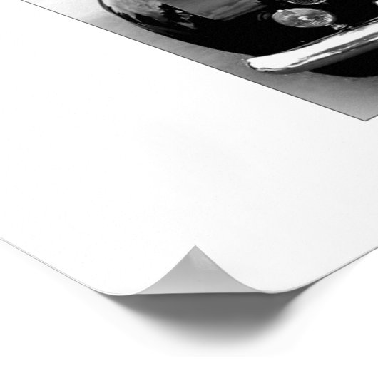 Rolls Royce Wedding Car Poster (Ecke)