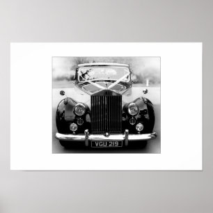 Rolls Royce Wedding Car Poster