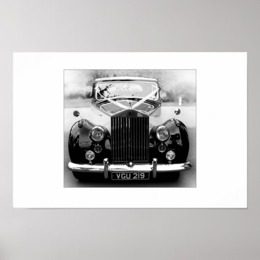Rolls Royce Wedding Car Poster (Vorne)