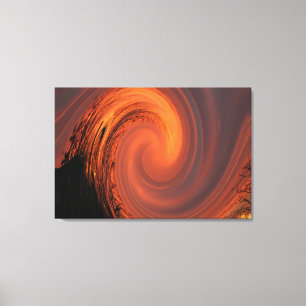 Rollschieber Leinwanddruck