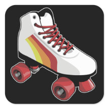 Rollschuh-Aufkleber