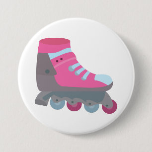 Rollschuh Button