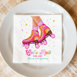 Rollschuh Fahren Wir Rollschuh Mädchen Geburtstag Serviette