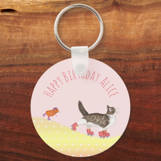 Rollschuh-Gastgeschenk-Schlüsselring Schlüsselanhänger (Vorderseite)