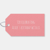 Rollschuh-Haustiere bedanken sich für das Geschenk Geschenkanhänger (Rückseite Horizontal)