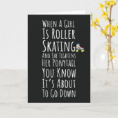 Rollschuh Karten Mädchen Rollschuhe für Sie (Gelbe Blume)