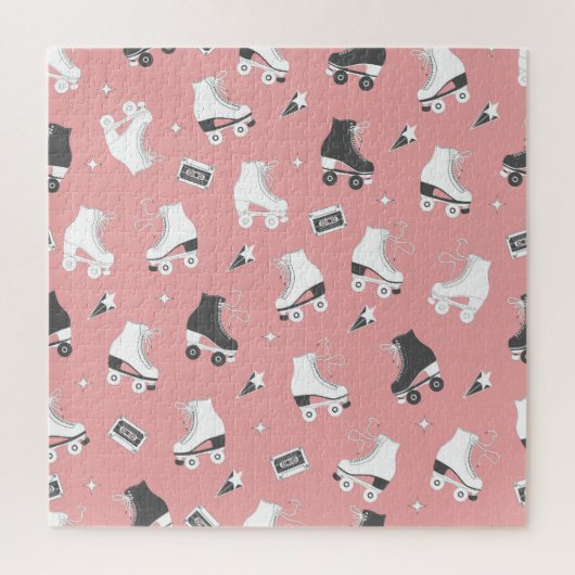 Rollschuh-Kassettenmuster. Puzzle (Vertikal)