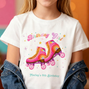 Rollschuh Lasst uns Rollschuhlaufen Mädchen Geburt T-Shirt