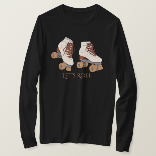Rollschuh Longsleeve T-Shirt (Design vorne)