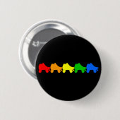 Rollschuh Regenbogen Button (Vorne & Hinten)