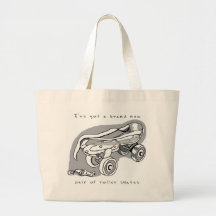 Rollschuh Schlüsselanhänger Jumbo-Tasche