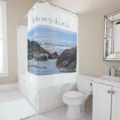 Rollschuhe für Küstenfelsen Duschvorhang (Beispiel)