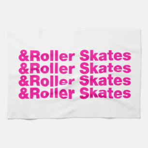 & Rollschuhe Handtuch