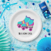 Rollschuhe Pappteller (Party)