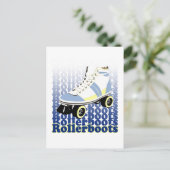 Rollschuhe Postkarte (Stehend Vorderseite)