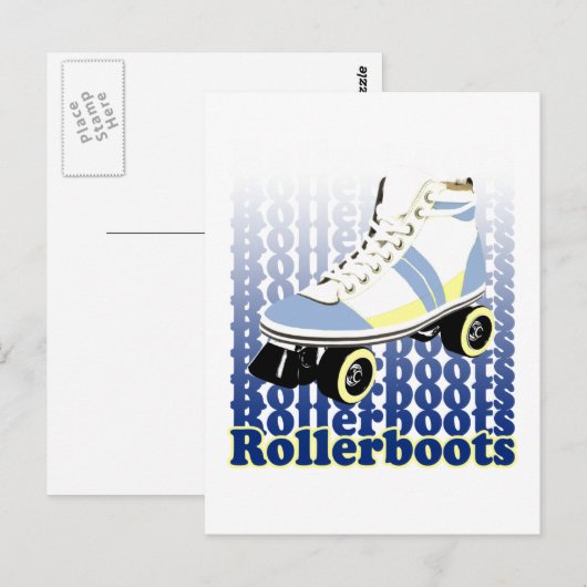 Rollschuhe Postkarte (Vorne/Hinten)