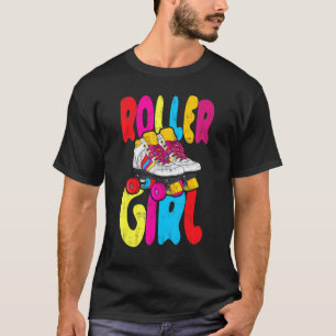 Rollschuhfahrende Roller Girl T-Shirt