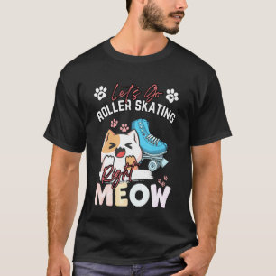 Rollschuhlaufende Katzen Inline-Skating Rollerblad T-Shirt