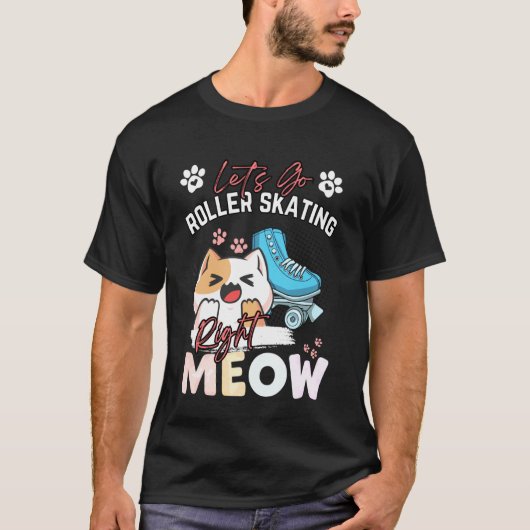 Rollschuhlaufende Katzen Inline-Skating Rollerblad T-Shirt (Vorderseite)