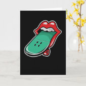 Rollskateboard Karte (Gelbe Blume)