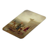 Rollspieler, 1793 (Öl auf Zinnblech) Magnet (Linke Seite)