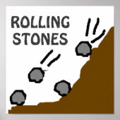 Rollsteine-Poster Poster (Vorne)