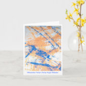 Rollstuhl-Aktions-Kunst Notecards Karte (Gelbe Blume)