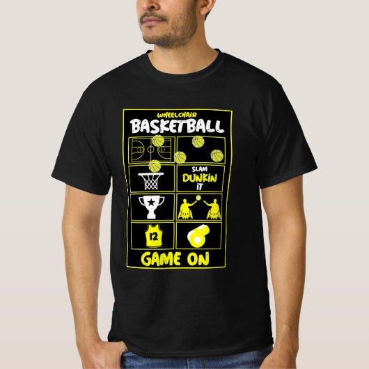 Rollstuhl Basketball T - Shirt (Vorderseite)