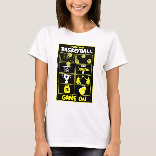 Rollstuhl Basketball T - Shirt (Vorderseite)