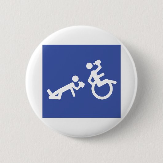 Rollstuhl Boozer Button (Vorderseite)