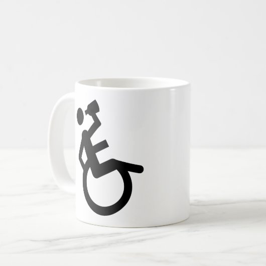 Rollstuhl Boozer-Rollstuhl Kaffeetasse (Vorderseite Links)