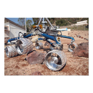 Rollstuhl, ein Mobilitätstestmodell Fotodruck