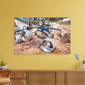 Rollstuhl, ein Mobilitätstestmodell Leinwanddruck (Insitu (Wohnzimmer))