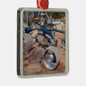 Rollstuhl, ein Mobilitätstestmodell Silbernes Ornament (Rechts)