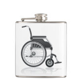 Rollstuhl-Flasche Flachmann (Vorderseite)