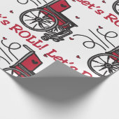 Rollstuhl Geschenkpapier (Ecke)