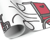 Rollstuhl Geschenkpapier (Rolleneckpunkt)