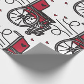 Rollstuhl Geschenkpapier (Ecke)