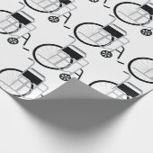 Rollstuhl Geschenkpapier (Ecke)