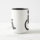 Rollstuhl handicaped Ikone Tasse (Zentrum)