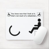 Rollstuhl-Handikap-Logo Mousepad (Mit Mouse)