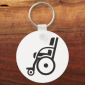Rollstuhl-Icon-Schlüsselanhänger Schlüsselanhänger (Vorderseite)