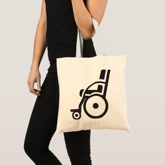 Rollstuhl-Icon Tote Tasche (Vorderseite (Produkt))