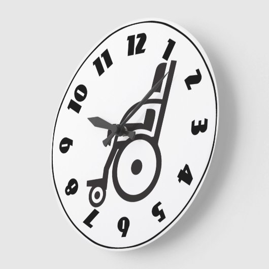Rollstuhl-Ikonen-Uhr Große Wanduhr (Winkel)