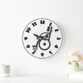 Rollstuhl-Ikonen-Uhr Große Wanduhr (Zuhause)